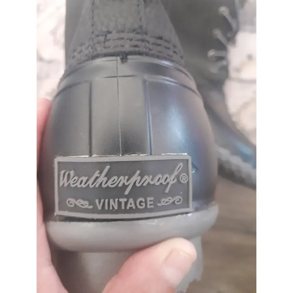 WEATHER PROOF BLACK WATER BOOTS SIZE 10M